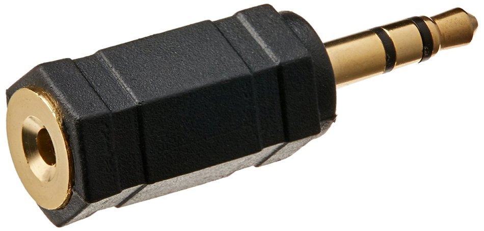 Monoprice 107125 3.5mm Stereo Plug to 2.5mm Mono Jack Adaptor, Gold Plated N2