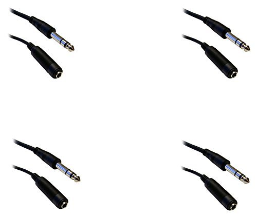 C&E CNE40384 25-Feet 1/4-Inch Stereo Extension Cable, TRS, Balanced, 1/4-Inch Male to 1/4-Inch Female N6