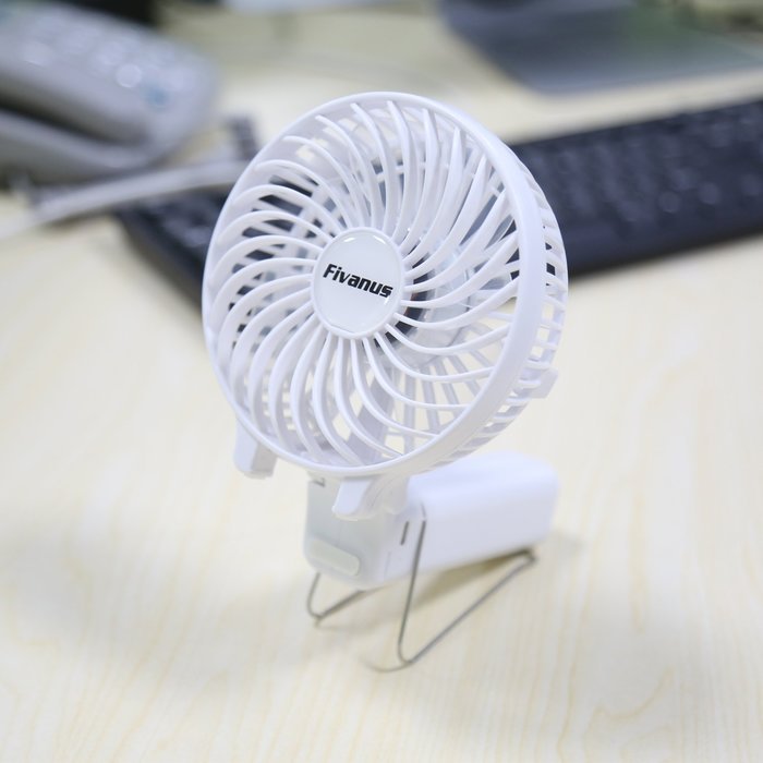 Mini Personal Fans Fivanus Portable Fans Handheld USB Rechargeable Collapsible Fan with Battery and Metal Clip... N7