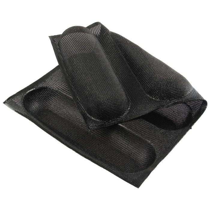 Yilove Non-stick Perforated Silicone Bread Baking Mold,4 loaf Molds N7