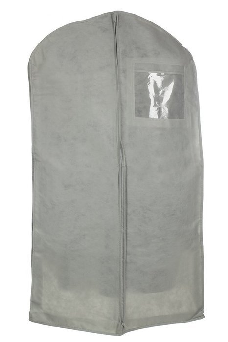 Bags for Less&trade; Breathable 40" Garment Bags with Gusset, Grey