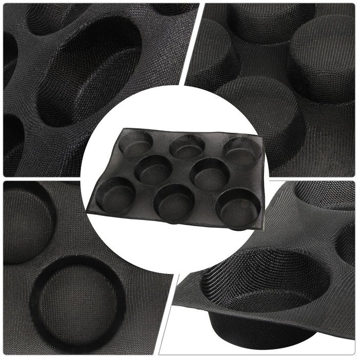 Yilove Non-stick Perforated Silicone Bread Baking Mold,4 loaf Molds N9
