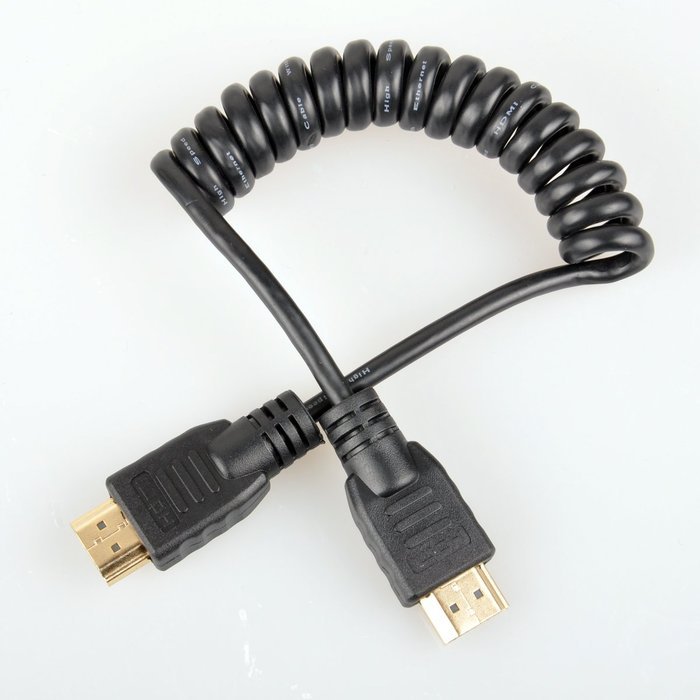 UCEC Full HDMI to Full HDMI Coiled Cable for Atomos for Ninja Star Recorder(11.8-17.7") N4