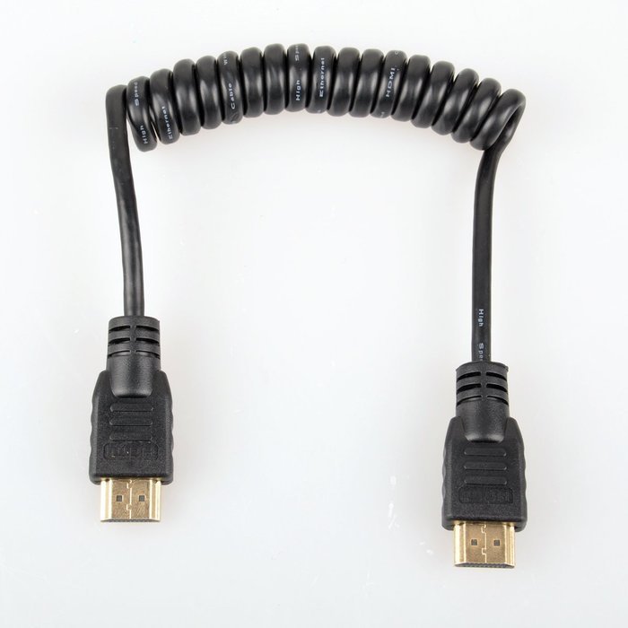 UCEC Full HDMI to Full HDMI Coiled Cable for Atomos for Ninja Star Recorder(11.8-17.7") N5