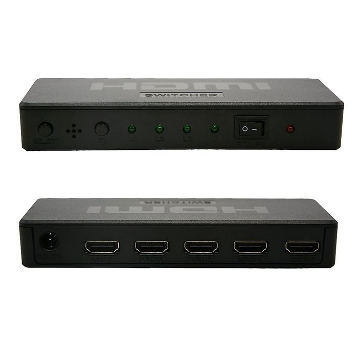 4 port HDMI 4K X 2Kswitcher LinkS 4 in 1 out HDMI Switch 1080P/HDMI 1.4a Supports 3D with IR Wireless Remote and... N6