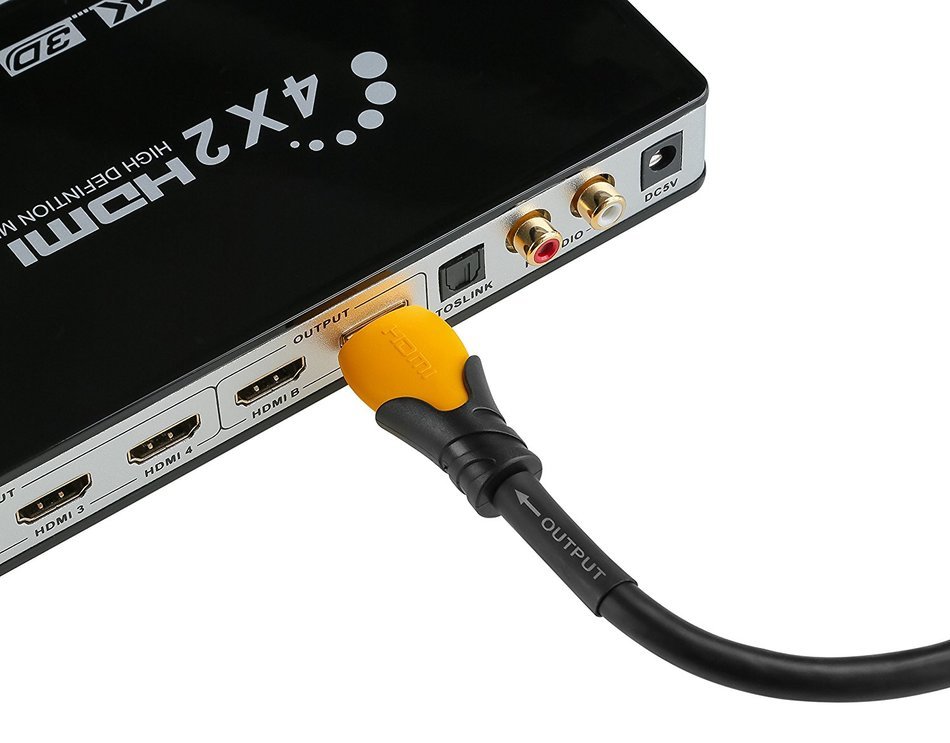 A-tech Series Blue&black - High speed Hdmi Cable 100 Ft with Built-in Signal Booster Metal Black Case,Supports... N43