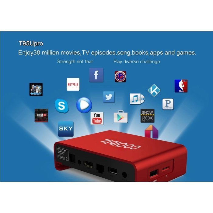 T95U HD TV Box, Lary Intel T95U pro Android 6.0 TV Box Amlogic S912 Octa-core cortex-A53, 2GB DDR3 RAM and 16GB... N5