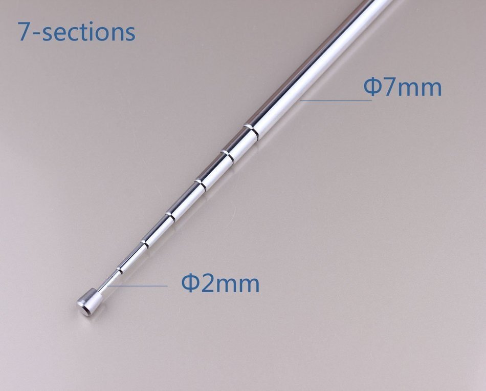 Push on Male F Type Coaxial Coax Telescopic FM Antenna for Home Theater AV A/V Receiver and the earlier Bose Radios... N4