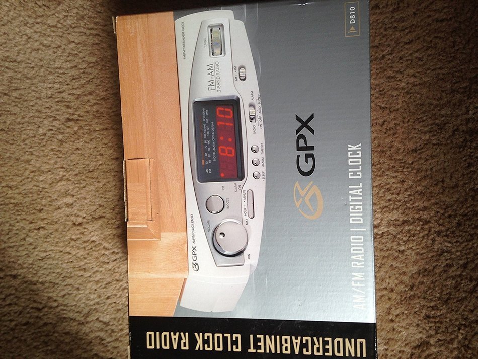 undercababiner clock radio am%2Ffm radio digital clock gpx
