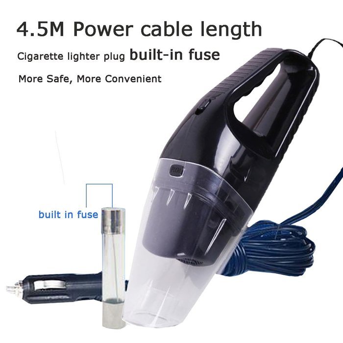 Grikey High Power 100W Wet Dry Car Use Vacuum Cleaner Portable Dust Hand Vacuum Cleaner 12 Volt Orange N14