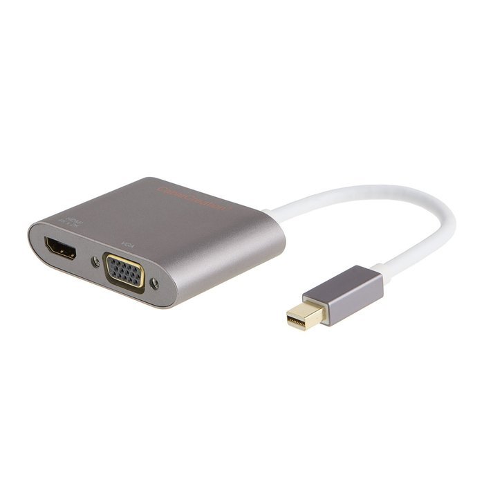 Mini DP to HDMI VGA Adapter, 2-in-1 (Two-In-One) Mini DisplayPort (Thunderbolt compatible) to HDMI/VGA converter... N25
