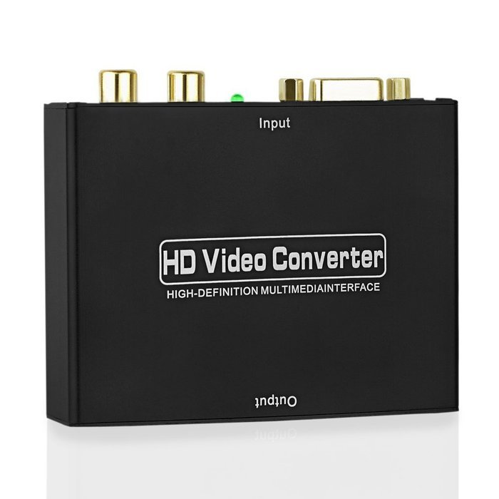 ESYNiC VGA to HDMi Converter Box 1080P VGA to HDMi HD HDTV Video Converter Adapter with RCA Phono Stereo Audio... N3