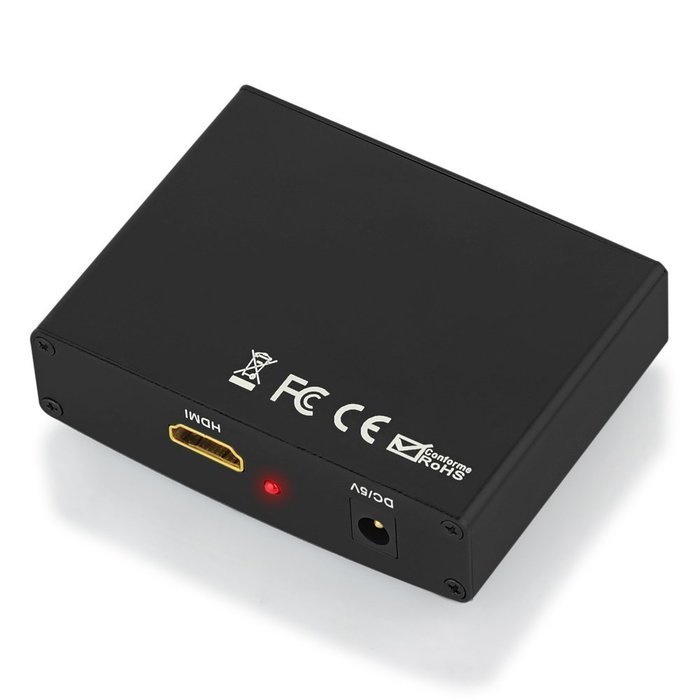 ESYNiC VGA to HDMi Converter Box 1080P VGA to HDMi HD HDTV Video Converter Adapter with RCA Phono Stereo Audio... N5