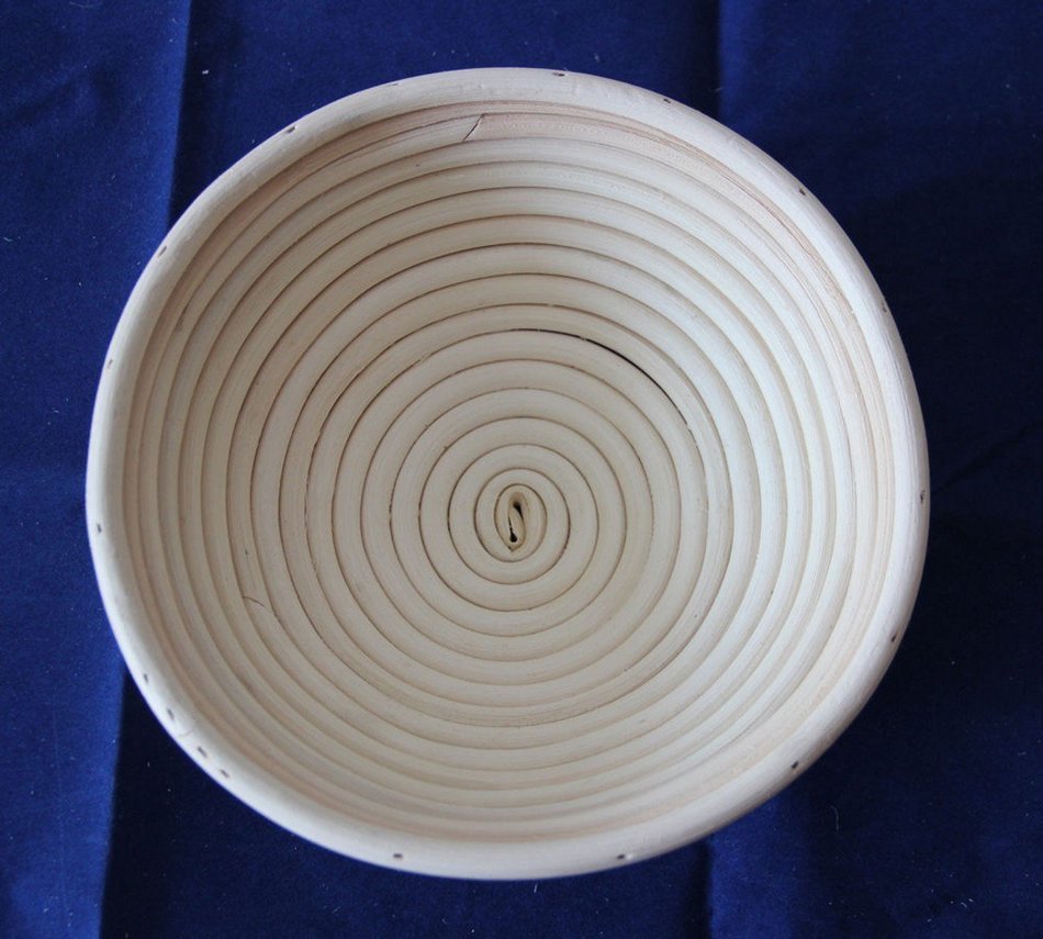 WellieSTR 1 Piece DIA 22CM/9'' ROUND RATTAN BROTFORM BANNETON BREAD PROOFING PROVING BASKET N2