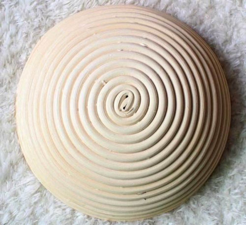 WellieSTR 1 Piece DIA 22CM/9'' ROUND RATTAN BROTFORM BANNETON BREAD PROOFING PROVING BASKET N3