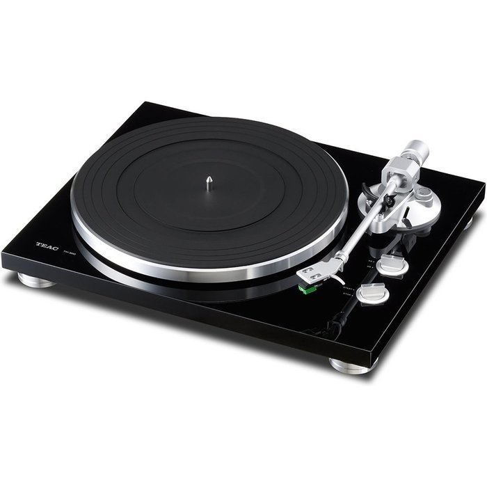 Teac 2-Speed Analog Turntable Black (6-TN-300-B) with RCA D4+ Vinyl Record Cleaning Fluid System & Audio-Technica... N6