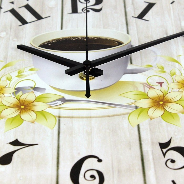 Modern Kitchen Wall Clock Creative Design The Coffee Decorative Wall Clock More Silent N3