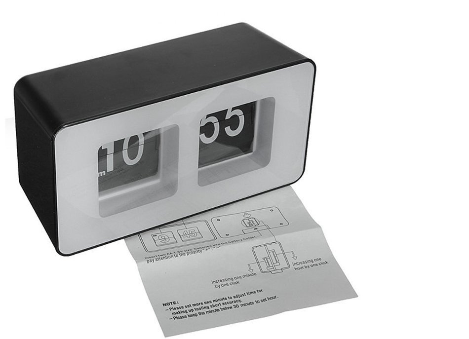 Erasky Modern Retro Auto Flip Clock Desk Table File Down Page Clock N6