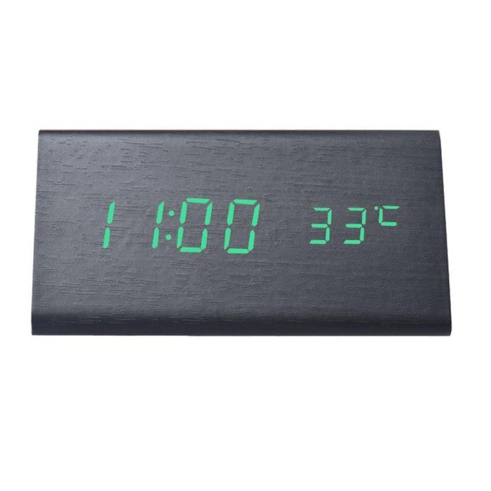 DZT1968&reg; Sounds Control LED Electronic Desktop Digital Alarm Clock With Temperature N8