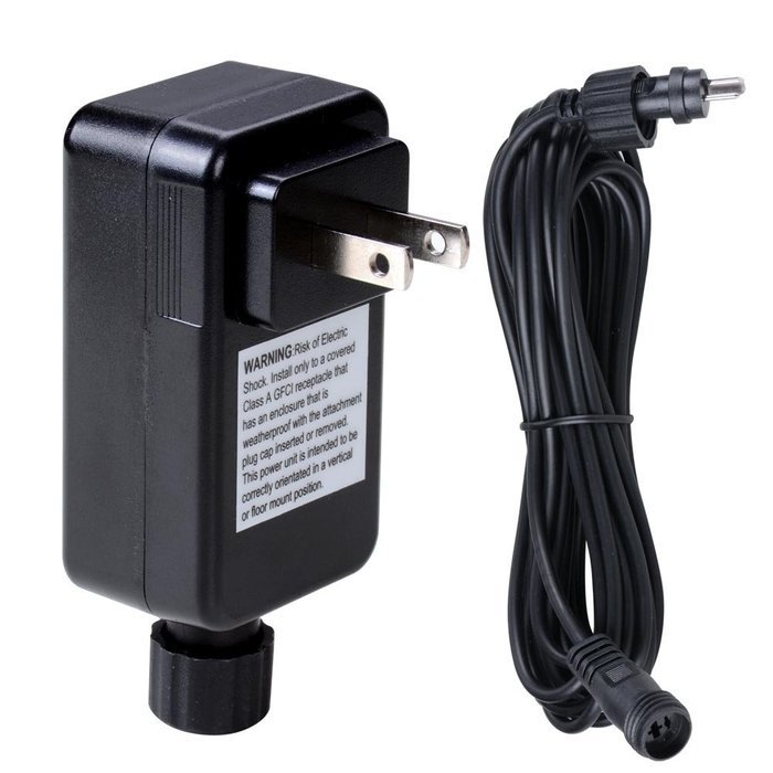 Yescom 12V Transformer Plug &16 Ft Wire Cable Power Cord for LED Deck Light Lamp N3