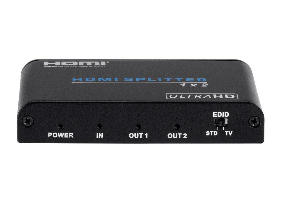 Monoprice Blackbird 4K Pro 1x2 HDMI Splitter with HDCP 2.2 Support N4