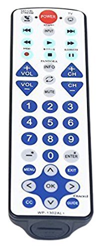 NetTech Universal Waterproof Remote Control 2-Device, Work for Apple TV, Xbox One, Roku 1 2 3, Media Center, Direct...