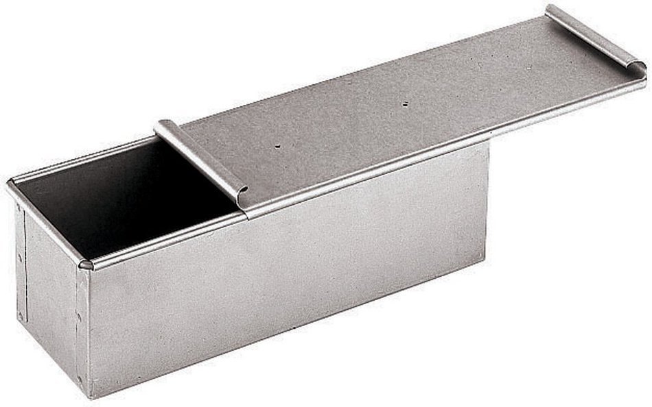 Paderno World Cuisine 15.75 by 5 .875 Inch Aluminized/Steel Bread Pan with Cover N2