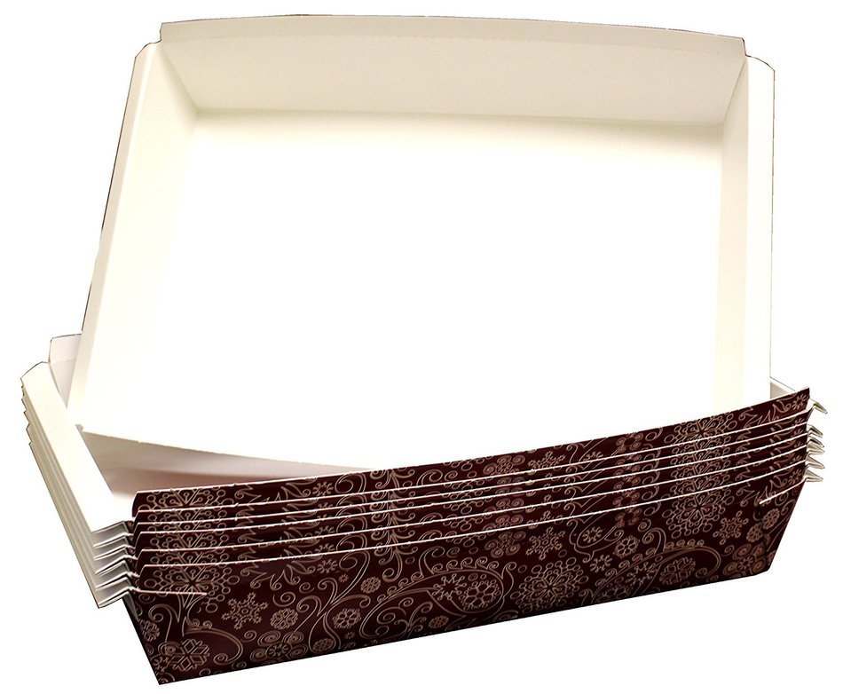 Hanamal Family Baking Paper Pans 12 x 8.5 x 2 Inches (Pack of 12)