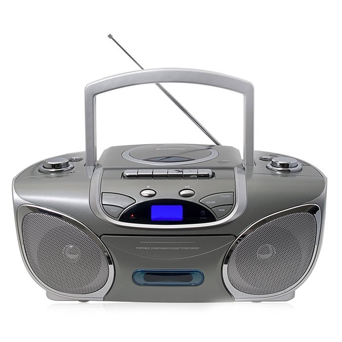 QuantumFX J-32U Portable CD/ MP3 Player USB and radio Cassette Recorder