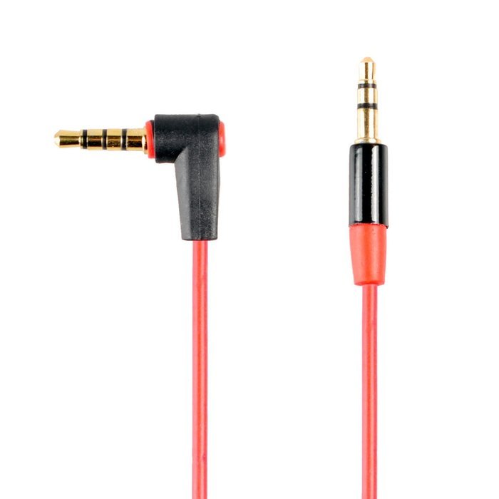 Conwork Pack of 2 - 3.5mm Stereo Auxiliary Audio Cable Male to Male For iPhone, iPad or Smartphones 90 Degree... N5