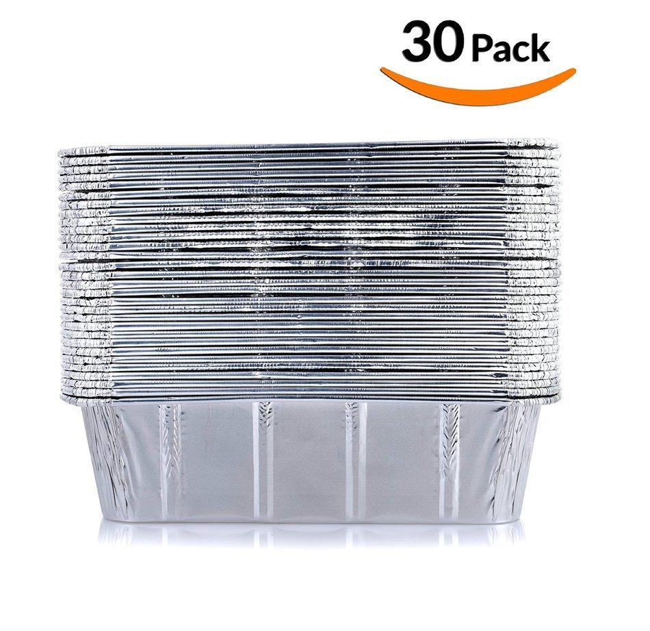 DOBI Loaf Pans - Disposable Aluminum Foil 2Lb Bread Pans, Standard Size - 8.5 X 4.5 X 2.5 Inches, Pack of 30.... N7