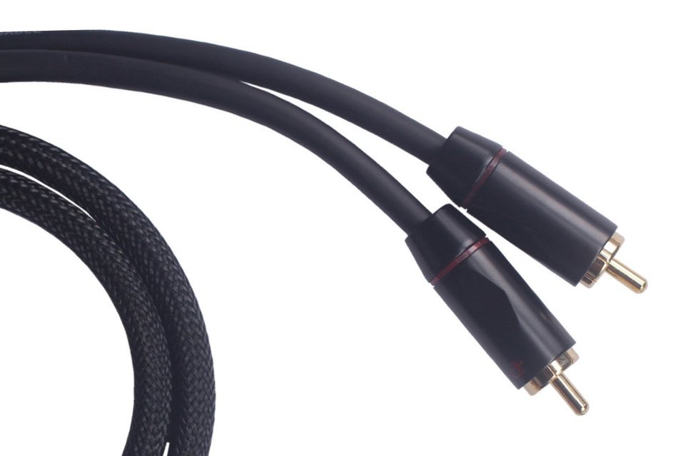 KS-WooR HIFI 1 x RCA Male to 2 x RCA Male for Digital Audio or Subwoofer, RCA to RCA Gold-Plated Connectors, KS-WooR... N3