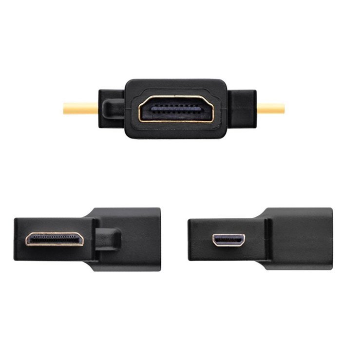 Boytond mini Golden Plated Hdmi Cable Adapters Changer Adapter Converter Mini Hdmi Micor Hdmi or male fmale for... N29