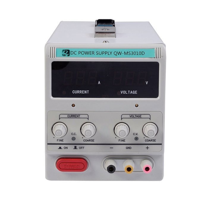 Giantex DC Power Supplies 30V 10A 110V Precision Variable Digital Adjust w/Clip Cable N3