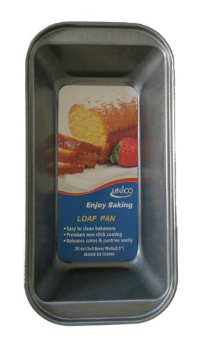 Unico 10" x 5" x 2.3" Premium Non-Stick Loaf Pan Heavy-Gauge Aluminized Steel N2