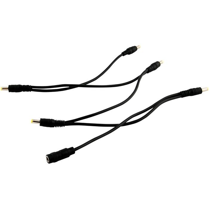 JacobsParts 1:2 DC Power Splitter Cable Cord 1 Female to 2 Male 5.5x2.1mm Port Pigtals 12V N3