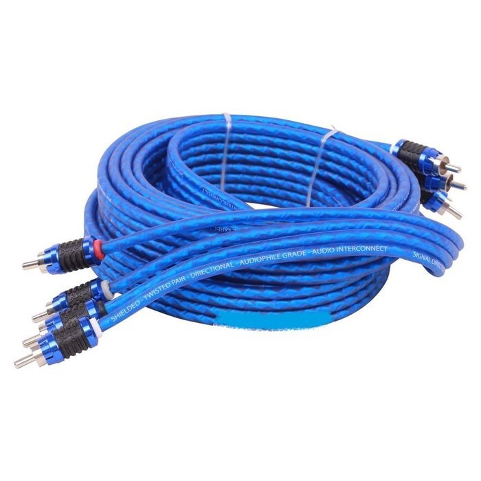 Stinger SI6417 17-Foot 4-Channel 6000 Series Audiophile Grade RCA Interconnect Cable