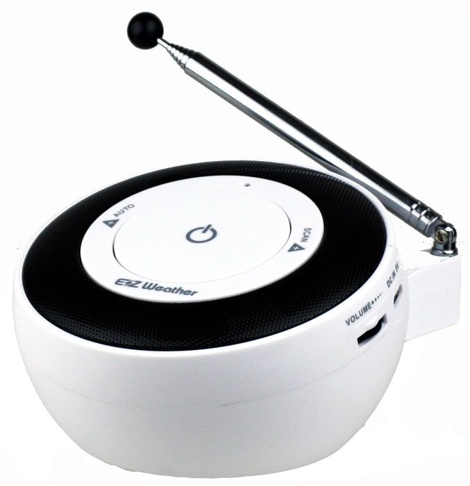 Kaito KA101 EZ-weather One-touch NOAA Weather Radio(White) N6