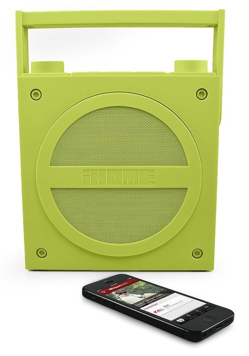 iHome iBT4BC Bluetooth Rechargeable Boombox with FM Radio N10
