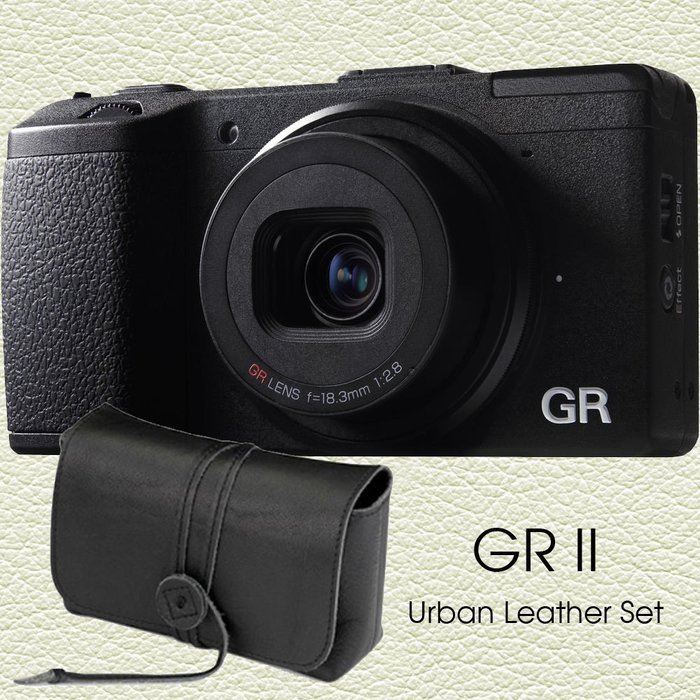 Ricoh GR II Digital Camera With Stylish Urban Leather Set N5