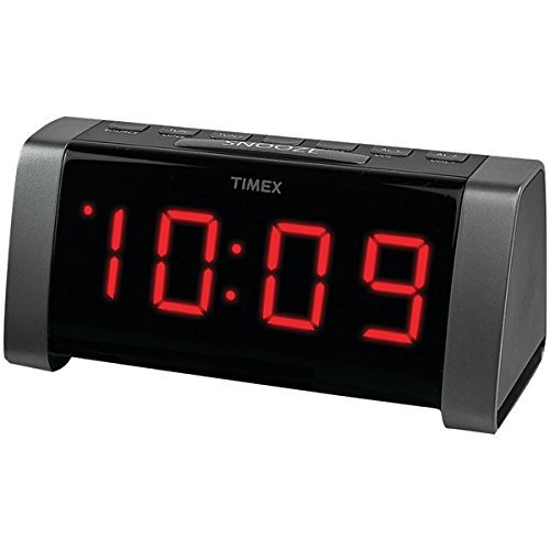 TIMEX T235B AM/FM Dual Alarm Clock Radio with Jumbo 1.8