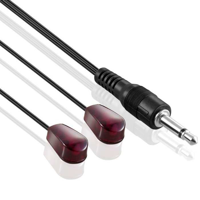 IR Infrared Emitter Extender Cable Extension (10 Feet 3M) Dual Head2 Eye 3.5mm Jack Infrared Red Transmitter Blaster... N4