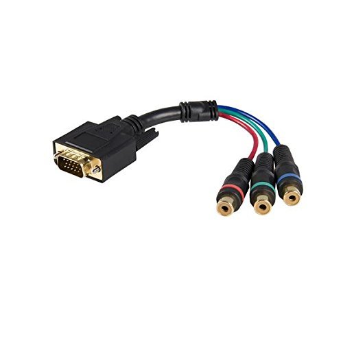 StarTech.com 6-Inch HD15 to Component RCA Breakout Cable Adapter - M/F (HD15CPNTMF)