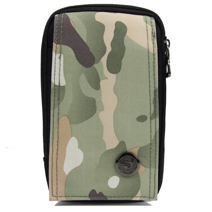liangdongshop Casual Water Resistant Oxford Waist Pack Phone Sleeve Chest Pouch(Sapphire Blue) N22