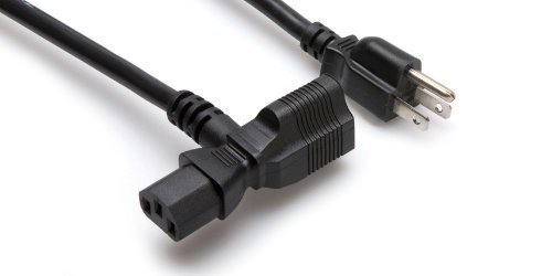 Hosa PWD-401 Piggyback IEC C13 to NEMA 5-15P Power Cord, 1 foot