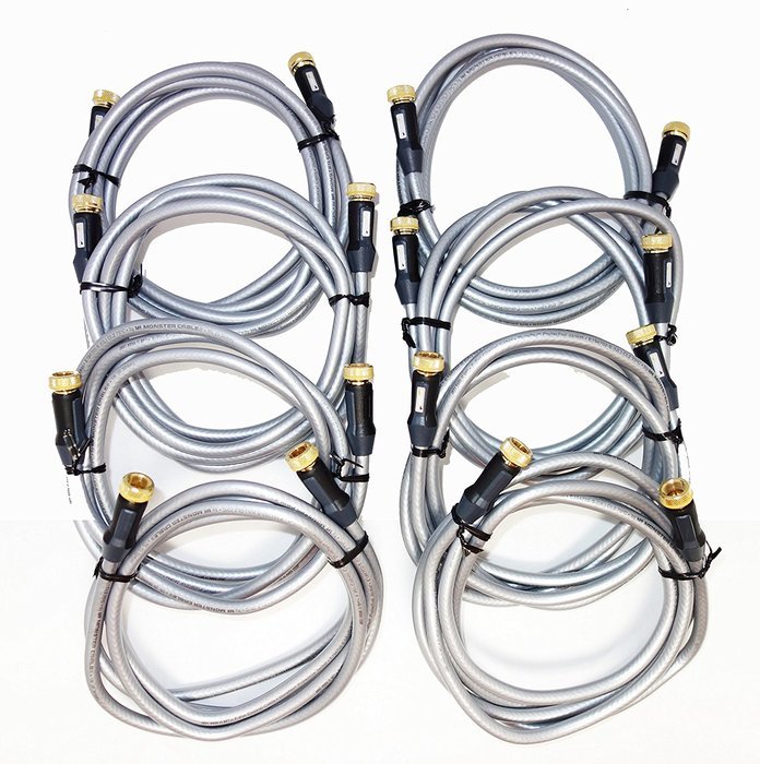 4 Pack - Monster F-Pin 6 Foot Coaxial Video Cables (No Frills Packaging) N3
