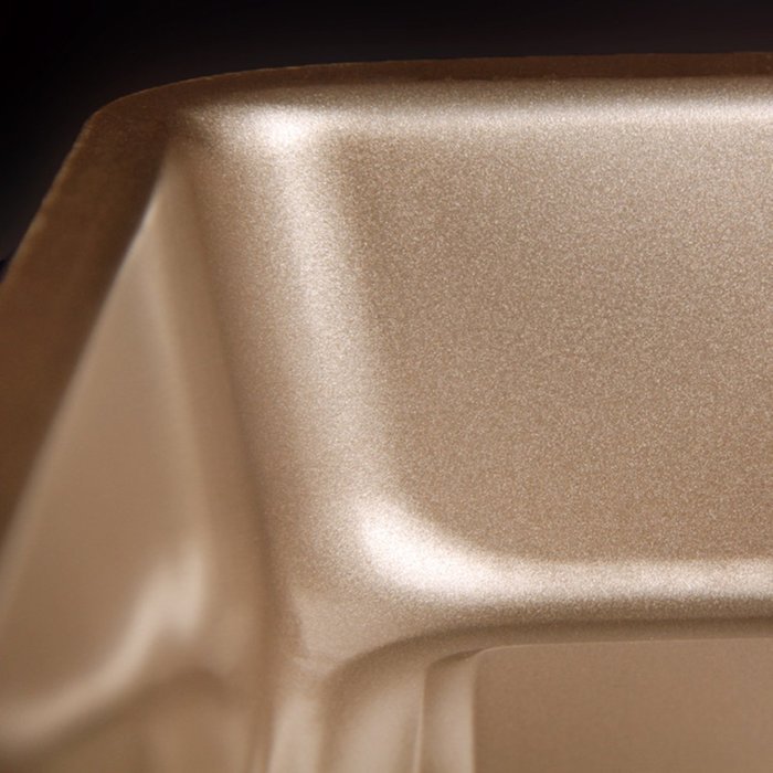 Tosnail Bakeware Nonstick Bread Loaf Pans - Cavity Measured 9.5" x 4 1/4" x 2 1/4" - Gold - Pack of 2
