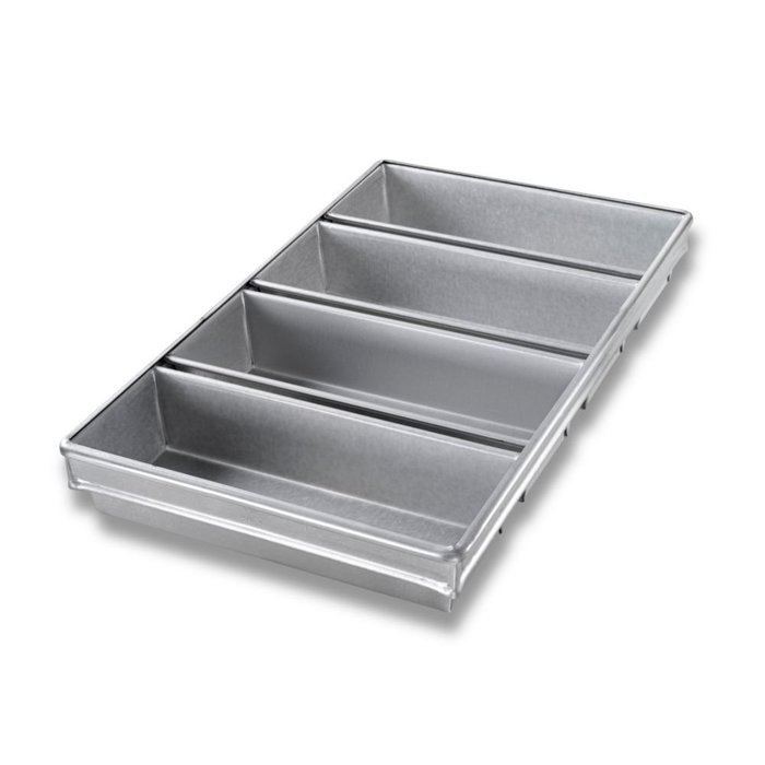 Chicago Metallic 44945 Bread Pan Set 12-31/32" x 21-7/8" x 2-3/4" 4-on 26 gauge