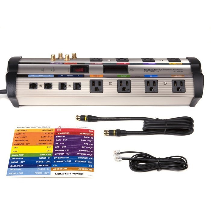 Monster HTS 1000 MKIII 8-Outlet Power Center with Clean Power Stage 2 (Discontinued by Manufacturer) N5