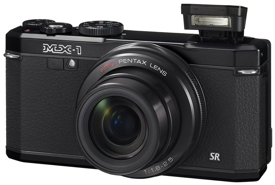 Pentax MX-1 12 MP Black Digital Camera with 4x Optical Image Stabilized Zoom and 3-Inch LCD Screen N4